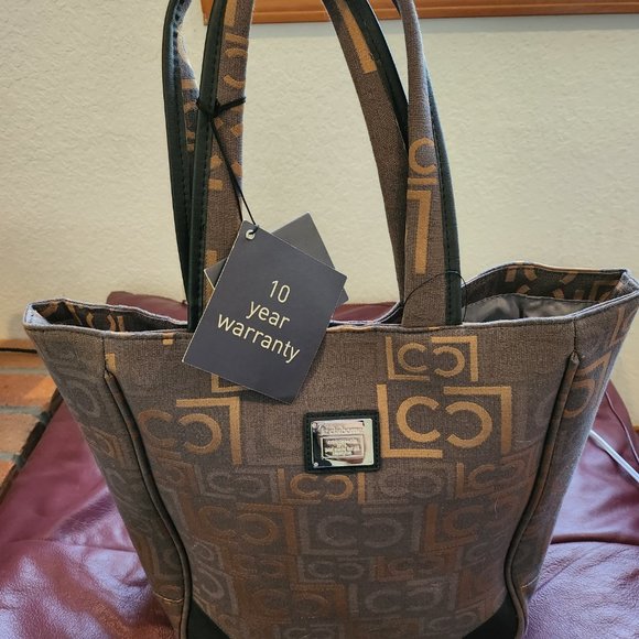 Claiborne Tote bag NWT weekend travel Brown Lap top Section DISCOUNT SHIPPING! - Picture 8 of 9